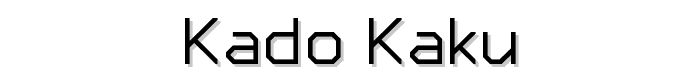 KADO_Kaku font