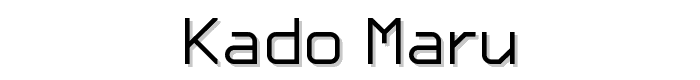 KADO_Maru font