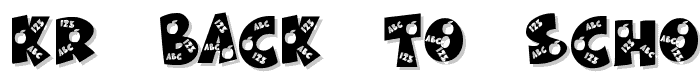 KR Back To School font