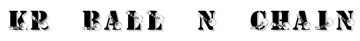 KR Ball N Chain font