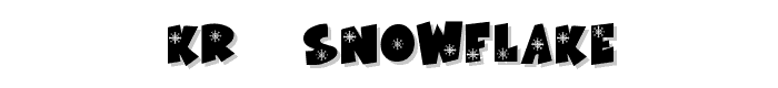 KR%20Snowflake font