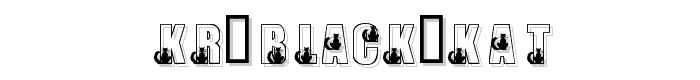 KR Black Kat font