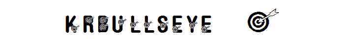 KR Bullseye  font