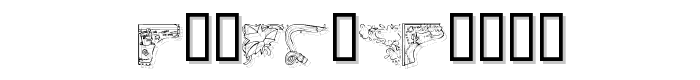 Eine Vorschau der Schriftart KR Corners 2