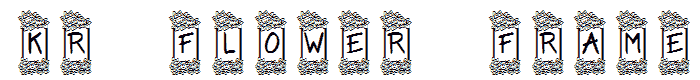 KR%20Flower%20Frame font