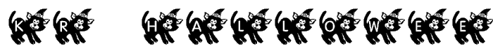 KR Halloween Kitten font