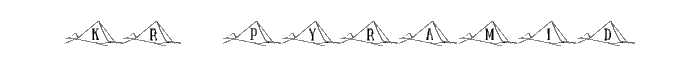 KR Pyramid font