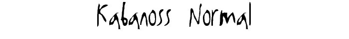 Kabanoss%20Normal font