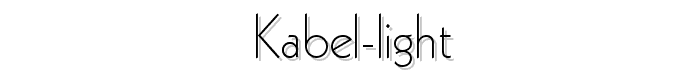 Kabel-Light font