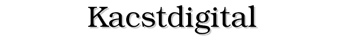 KacstDigital font