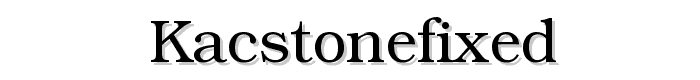 KacstOneFixed font