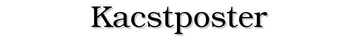 KacstPoster font