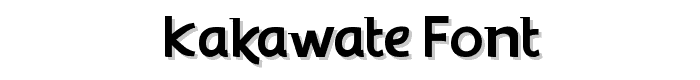 Kakawate%20Font font