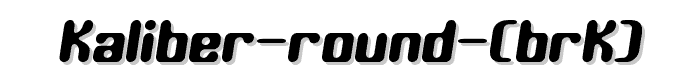 Kaliber Round (BRK) font