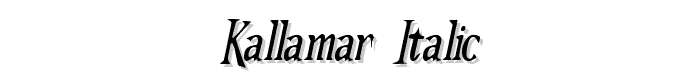 Kallamar%20%20Italic font