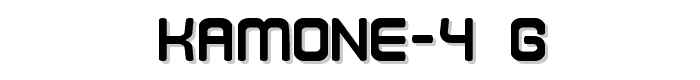 Kamone 4__G font