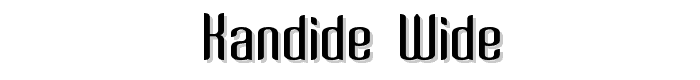 Kandide%20Wide font