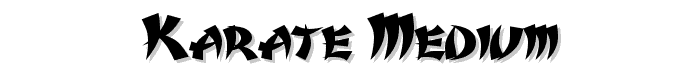 Karate%20Medium font