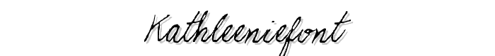 KathleenieFont font