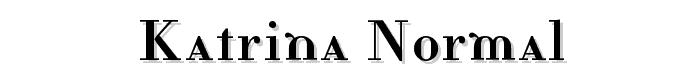 Katrina-Normal font