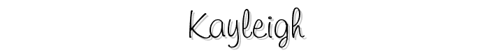Kayleigh font