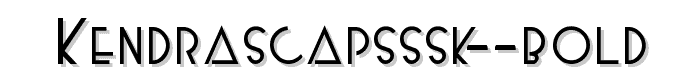 KendraSCapsSSK Bold font