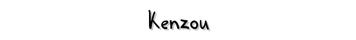 Kenzou font