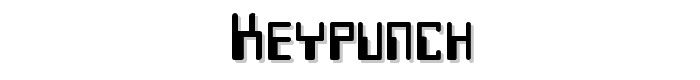 Keypunch font