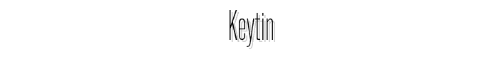 Keytin font