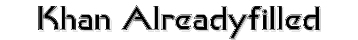 Khan%20AlreadyFilled font