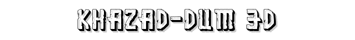 Khazad-Dum%203D font