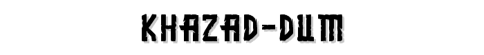 Khazad-Dum font