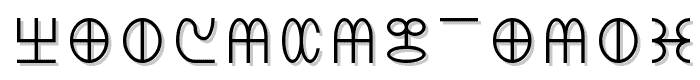 Khemitic Hieratic font