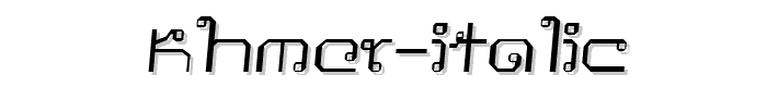 Khmer Italic font