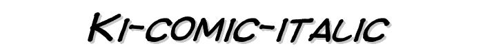 Ki Comic Italic font