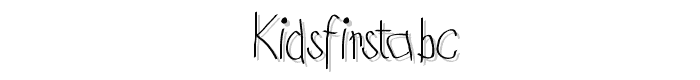 KidsFirstABC font