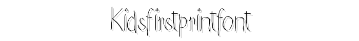 KidsFirstPrintFont font