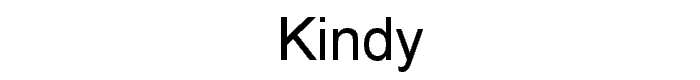 Kindy font