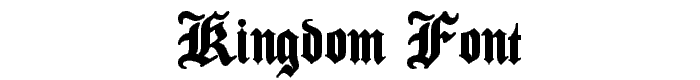 Kingdom font