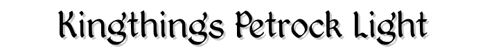 Kingthings%20Petrock%20Light font