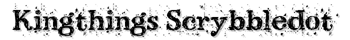 Kingthings%20Scrybbledot font