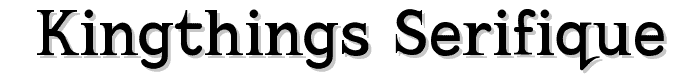 Kingthings%20Serifique font