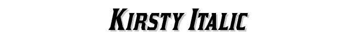 Kirsty Italic font