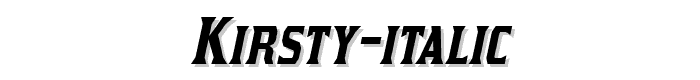 Kirsty-Italic font