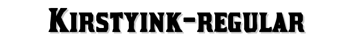 KirstyInk-Regular font