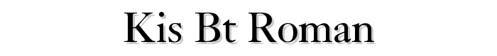 Kis%20BT%20Roman font