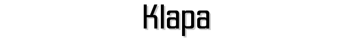 Klapa font