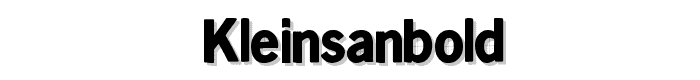 KleinsanBold font