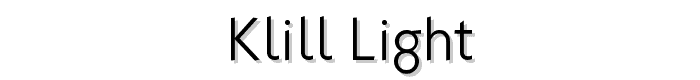 Klill-Light font