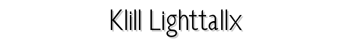 Klill-LightTallX font